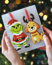 Load image into Gallery viewer, Wooden Personalized Ornament | Grinch
