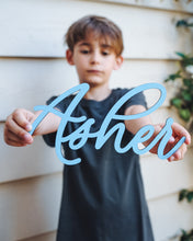 Load image into Gallery viewer, Wooden Name Sign | Solid Color