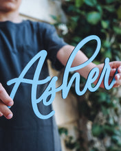 Load image into Gallery viewer, Wooden Name Sign | Solid Color