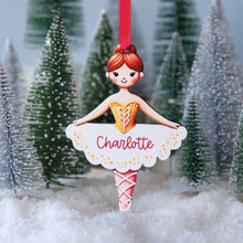 Load image into Gallery viewer, Wooden Personalized Ornament | Ballerina