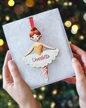 Load image into Gallery viewer, Wooden Personalized Ornament | Ballerina