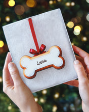 Load image into Gallery viewer, Wooden Personalized Ornament | Bone