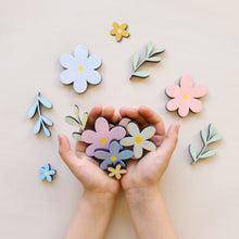 Load image into Gallery viewer, Colorful Wooden Flowers