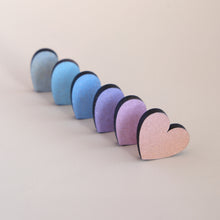 Load image into Gallery viewer, Rainbow Wooden Hearts