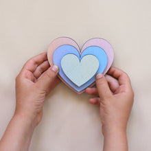 Load image into Gallery viewer, Rainbow Wooden Hearts