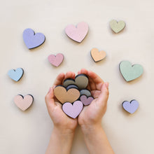 Load image into Gallery viewer, Rainbow Wooden Hearts