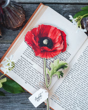 Load image into Gallery viewer, Wooden flower | Poppy