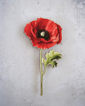 Load image into Gallery viewer, Wooden flower | Poppy
