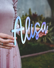 Load image into Gallery viewer, Wooden Name Sign | Glow in Dark