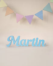 Load image into Gallery viewer, Wooden Name Sign | Solid Color