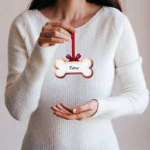 Load image into Gallery viewer, Wooden Personalized Ornament | Bone