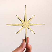Load image into Gallery viewer, Golden Wooden Stars