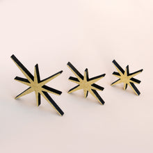 Load image into Gallery viewer, Golden Wooden Stars