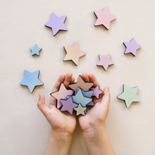 Load image into Gallery viewer, Rainbow Wooden Stars