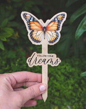 Load image into Gallery viewer, Original surprise - Butterfly Tag a Greeting Text - Plant Marker, Flower Stick, Garden stakes, Garden label