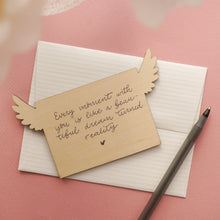 Load image into Gallery viewer, Valentine Wooden Ornament | Love Card
