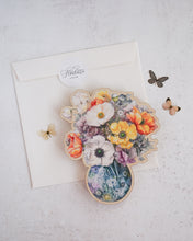 Load image into Gallery viewer, Wooden card | Poppies
