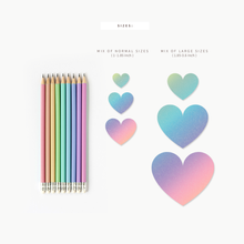 Load image into Gallery viewer, Rainbow Wooden Hearts
