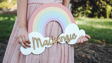 Load image into Gallery viewer, Rainbow | Wooden Name Sign
