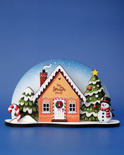 Load image into Gallery viewer, Personalized 3D Wooden Christmas Card on Stand
