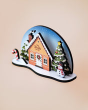 Load image into Gallery viewer, Personalized 3D Wooden Christmas Card on Stand

