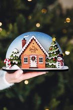 Load image into Gallery viewer, Personalized 3D Wooden Christmas Card on Stand
