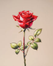 Load image into Gallery viewer, Wooden flower | Red Rose

