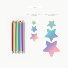Load image into Gallery viewer, Rainbow Wooden Stars
