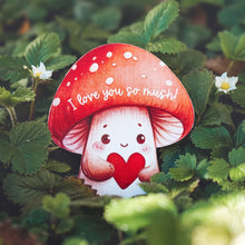 Load image into Gallery viewer, Valentine Wooden Ornament | Cute Mushroom
