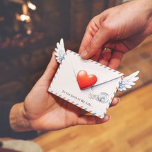 Load image into Gallery viewer, Valentine Wooden Ornament | Love Card
