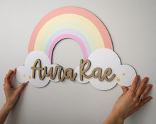 Load image into Gallery viewer, Rainbow | Wooden Name Sign
