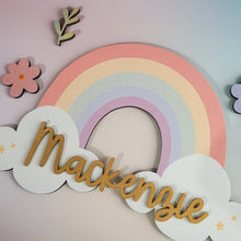 Load image into Gallery viewer, Rainbow | Wooden Name Sign

