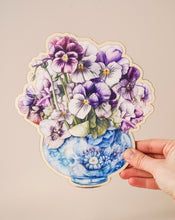 Load image into Gallery viewer, Wooden card | Violets
