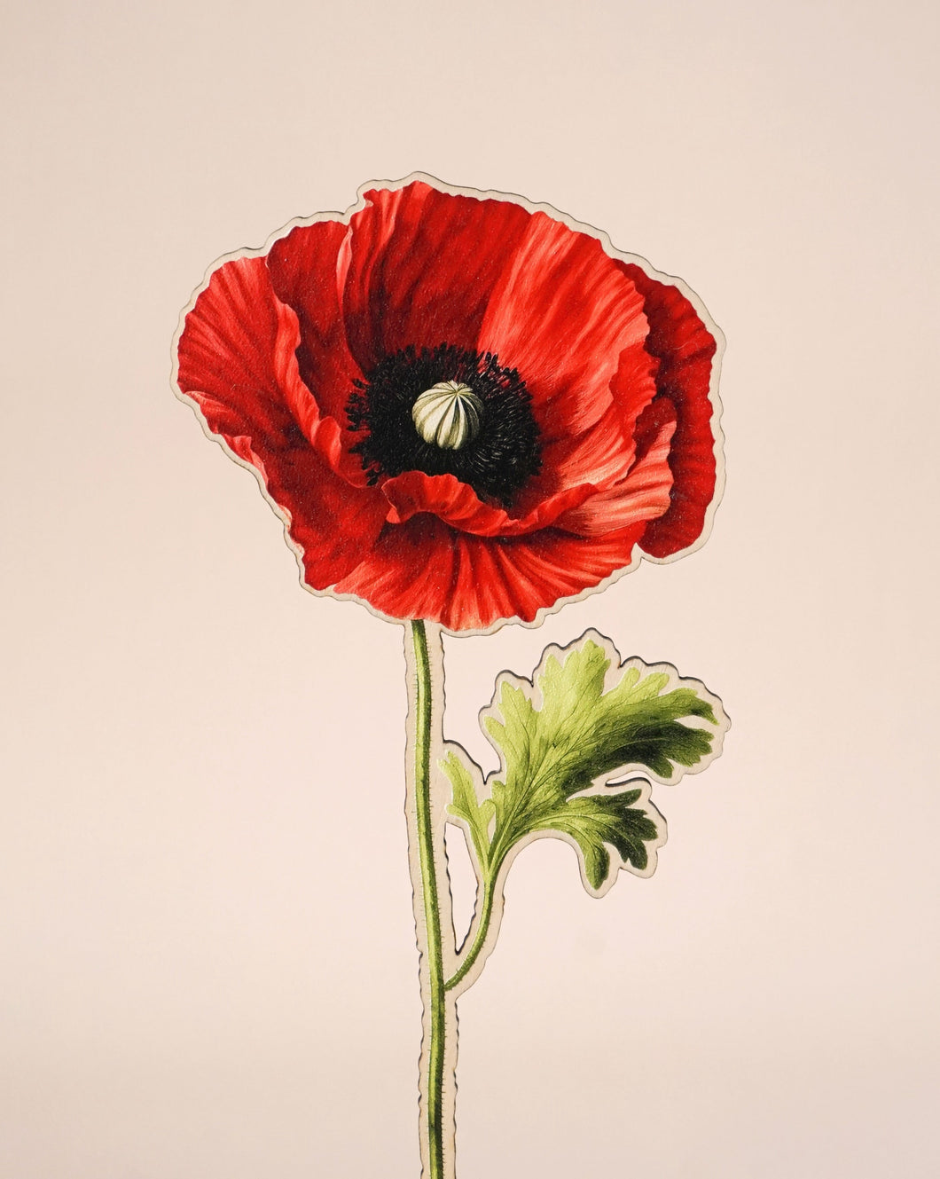 Wooden flower | Poppy
