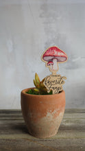 Load and play video in Gallery viewer, Mushroom Tag with a Greeting Text
