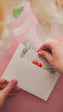 Load and play video in Gallery viewer, Valentine Wooden Ornament | Love Card
