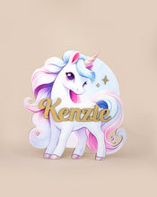Load image into Gallery viewer, Unicorn | Wooden Name Sign
